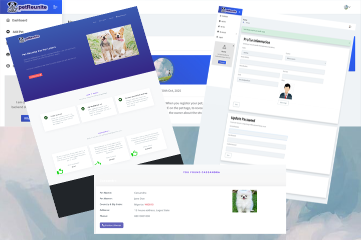 Pet Reunite - connect stray pets to owners