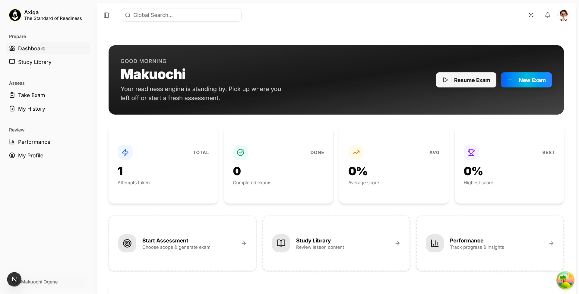 Axiqa — Rethinking Exam Readiness in the Age of AI